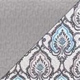 thumbnail image 6 of Hannah Linen Queen Quilt Set - Microfiber 4 Piece Quilt with 1 Shams and 2 Decorative Pillow (Queen, Dark Grey Azita), 6 of 9