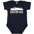 thumbnail image 3 of Inktastic Boston Massachussetts Skyline Boys or Girls Baby Bodysuit, 3 of 5