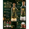 thumbnail image 5 of Recordable Christmas Tree in a Bottle, 3pc 30 Second Voice Recorder Ornaments for Mantel, Shelf and Holiday Decor Gifts, 7.1in, 5 of 9