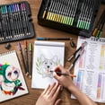 138 Colors Professional Colored Pencils Shuttle Art Soft Core Coloring