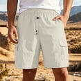 thumbnail image 4 of EOYWHK Men Basketball Shorts Quick Dry with Pockets Elastic Waist Mens Basketball Shorts Soft Lightweight Breathable Casual Activewear for Beige, Size L, 4 of 9