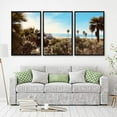 thumbnail image 2 of IDEA4WALL 3 Piece Canvas Wall Art Tropical Palm Trees Canvas Prints Framed Wall Art Decor, 2 of 4