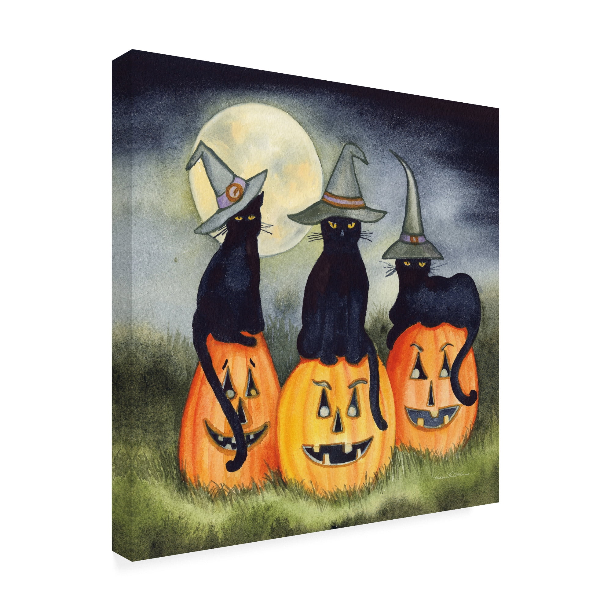 Trademark Fine Art 'Haunting Halloween Night II No Border' Canvas Art by Kathleen Parr McKenna