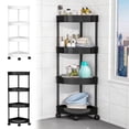 thumbnail image 4 of Yannianjz under $5 Corner Shelf, 4-Tier Corner Bookshelf, Corner Storage Stand, Plant Stand Display Shelf, Corner Bookcase for Bedroom, Living Room, Home Office, 4 of 5