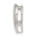 thumbnail image 2 of Belle Amore Sterling Silver Rhodium Diamond Heart Chain Slide, 2 of 6