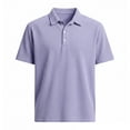 thumbnail image 4 of IWRICH Men's Corduroy Knit Polo Shirts Short Sleeve Casual Textured T Shirt Summer Ribbed Collared Shirts Purple M, 4 of 4