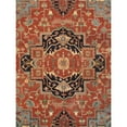 thumbnail image 3 of Pasargad Home Serapi 10' X 14' Hand-Knotted Wool Rust/Ivory Rug - All Ages, Indoors, 3 of 4