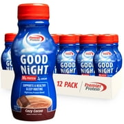 Premier Protein Good Night Protein Shake, Cozy Cocoa, Nighttime Protein Blend, Magnesium, Zinc, 8.75 fl oz, 12 Ct