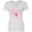 AA-White, variant on Inktastic Gigi Pink Valentine Hearts Women's V-Neck T-Shirt
