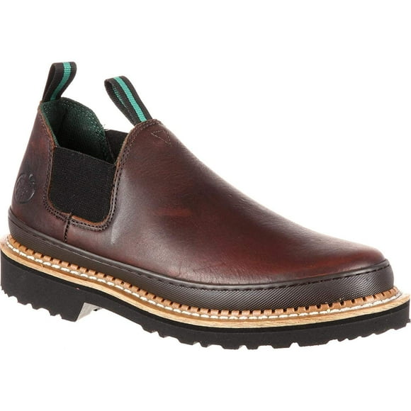 Georgia Giant Men’s Romeo Slip-On Work Shoe,Brown,10 W