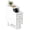 White, variant on Gymax Narrow Nightstand Solid Wood End Table w/ Pull-out Tray & 2 Storage Drawers Natural