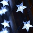 thumbnail image 3 of Solar String Fairy Lights Outdoor, 23ft 50 LED Waterproof Star Twinkle Decorative Lights for Garden,Patio Post,Deck,Canopy,Gazebo,Porch,Pergola,Balcony,Backyard Fence,Party Decor Cool White, 3 of 12