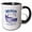 Black/White, variant on 3drose, Michigan State, the Usa. the Great Lakes State. Established in 1837, 11oz Two-tone Green Mug