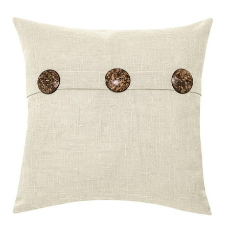 - Better Homes & Gardens Feather Filled Three Button Decorative Throw Pillow, 20