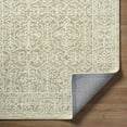thumbnail image 3 of Hauteloom Yadid Wool Living Room, Bedroom Area Rug - Traditional - Sage, Ivory, Olive - 5' x 7'6", 3 of 9