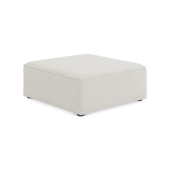 Meridian Furniture Cube Cream Durable Linen Modular Component