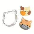 thumbnail image 3 of 9pcs Cat Cookie Cutter Set - Stainless Steel Animal Cookie Cutters Shapes Candy Food Molds Cutters Cat Themed Holiday Party, 3 of 9