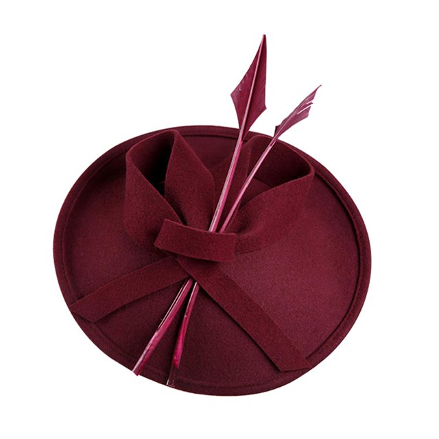 Sombrero para mujer, para cóctel, de té, Derby de , , diadema para niñas y mujeres, diadema para fotografía, , ROJO Hugo sombrero tocado