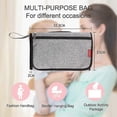 thumbnail image 4 of Portable Nappy Changing Mat With Pocket And Head Cushion, Grey, 4 of 4