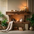 thumbnail image 5 of Decozen Home Decor Handmade Wooden Sculpture in SNOW Sign Letters Acacia Wood, Christmas Snowflakes, 5 of 9