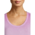 thumbnail image 2 of Time and Tru Women's Washed Scoop Neck Top, 2 of 5