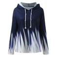 thumbnail image 2 of Sudaderas Mujer Gibobby Invierno y Navidad Suéter suelto casual con capucha y cuello redondo Azul XXL, 2 of 5