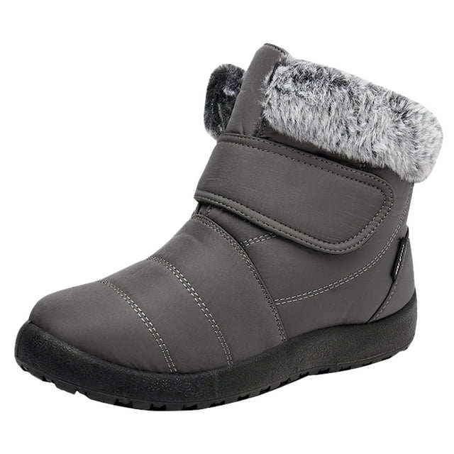 Bottes de Neige pour Femmes Hiver Chaudes sur Chaussures d'Extérieur Confortables pour Dames Temps Froid