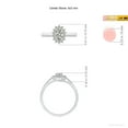 thumbnail image 5 of ANGARA Natural Diamond Curved Floral Ring in 14K White Gold for Women (Size-5x3mm | Color-K | Clarity-I3) | April Birthstone, Birthday, Anniversary, Jewelry Gift for Women | Natural Diamond Ring, 5 of 10