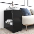 thumbnail image 1 of vidaXL Side Table Black 50x26x50 cm Engineered Wood, 1 of 5