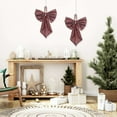 thumbnail image 6 of 14*10inch Christmas Bows Outdoor Decorations, Large Christmas Tree Topper Bow, Cute Bow Wreath Accessories Xmas Party Yard Doorway Indoor Outdoor Wall Decoration, 6 of 6