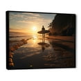 thumbnail image 2 of Designart "Surfers Paradise Beach Photo II" Nautical & Beach Floater Framed Wall Decor, 2 of 7