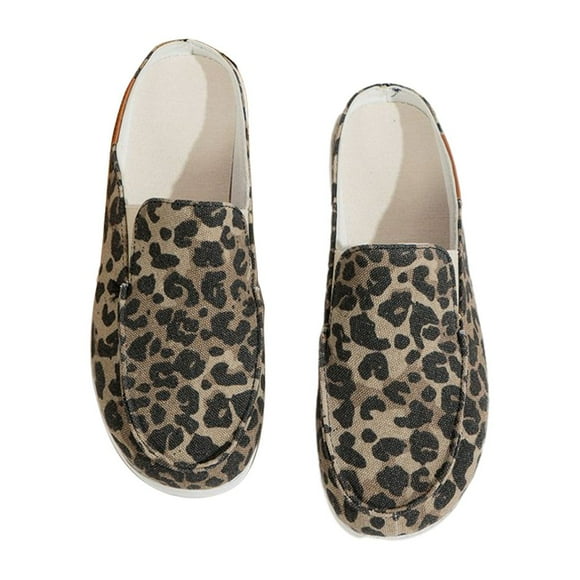 Zuecos y pantuflas para mujer Qarigey Leopardo 40 1