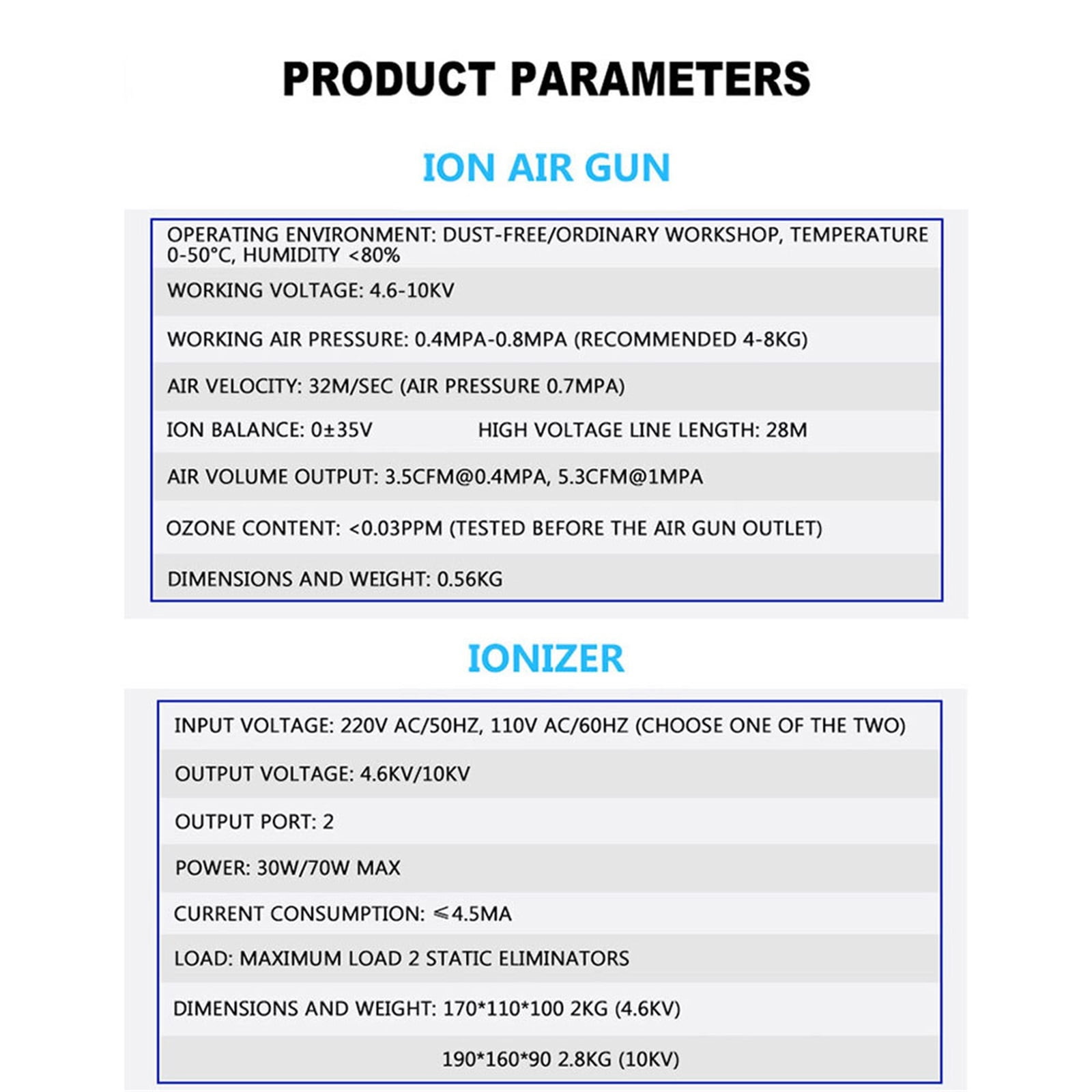 10KV Anti-static  Air Gun, In Addit To Static Air Gun Electrostatic Dust Gun Industrial Dust Gun ST-302D ,Hand & Power Tool