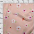 thumbnail image 2 of oneOone Cotton Silk Fabric Flower & Leaves Watercolor Print Fabric By Yard 42 Inch Wide, 2 of 4