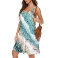 thumbnail image 6 of Jzuxvd Sleepwear Nightgowns for Women Built in Shelf Bra Casual Sexy Padded Full Under DressesLight BlueXXL, 6 of 7
