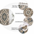thumbnail image 6 of Blue Brown Boho Waterproof Fabric Shower Curtain,Ethnic Vintage Southwestern Geometric Waterproof Fabric Shower Curtain for Bathroom Curtains Bathtubs Shower Curtains with 12 Hooks Standard 72x72, 6 of 8