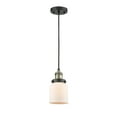 thumbnail image 4 of Innovations Lighting  Franklin Restoration Bell - 1 Light 5" Cord Hung Mini Pendant Black Antique Brass/Matte White, 4 of 5
