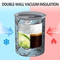 thumbnail image 2 of 12oz Coffee Tumblers Blue Dinosaur Skeletons Pattern Stainless Steel Vacuum Insulated Travel Tumbler Coffee Cups Mug with Lid and Straw with Cleaning Brush for Cold & Hot Drinks, 2 of 5