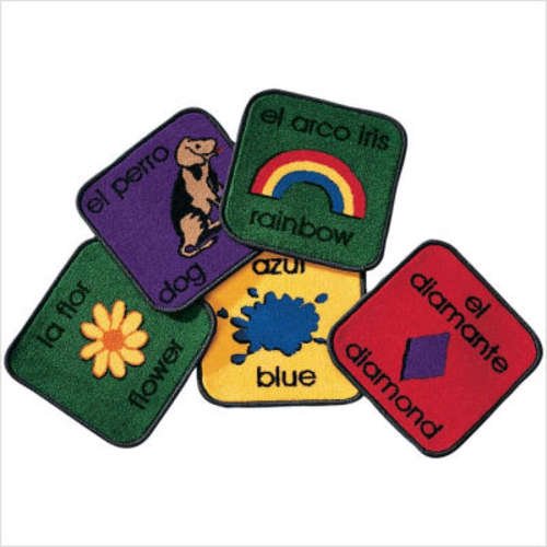 Carpets for Kids Spanish / English Bilingual Carpet Squares