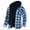 4#Sky Blue, variant on qolati Heavy Thick Flannel Plaid Jacket Bigs and Talls Sherpa Fleece Lined Hoodies for Men Zip Up Winter Warm Coat Quilted Lined Zipper Sweatshirt Jacket