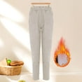 thumbnail image 2 of Pantalones de pana Prolriy para mujer, pantalones de pana para mujer, pantalones casuales de cintura alta elástica, pantalones rectos, sueltos y cómodos con bolsillos, pantalones de mujer beige XL, 2 of 4