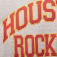 thumbnail image 4 of Men's Mitchell & Ness Hakeem Olajuwon Heathered Gray Houston Rockets Big & Tall Name & Number Pullover Hoodie, 4 of 4