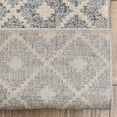 thumbnail image 4 of Well Woven Custom Size Runner - Choose Your Length - Ainsley Grey Diamond Trellis Geometric Tribal - 27 Inches Wide x 17 Feet Long Runner (27" x 17' Runner) Rug, 4 of 5