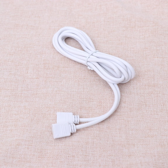OATIPHO 4Pcs Rgb Light Cord Extension Cable White PVC for Easy Connection of Smd 5050 3528 LED ps