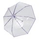 thumbnail image 5 of Paraguas de viaje transparente: resistente al viento, automático, plegable, compacto, transparente, para mujeres, hombres, días lluviosos, bodas, exteriores, morado., 5 of 7