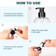 thumbnail image 3 of Botellas con bomba KREMORV, paquete de 2, 300 ml, transparentes y rellenables, 3 of 6