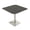 Asian Night w/Silver Base, variant on 42" Small Dou Bistro Height Table Square Metal Base Bar Table