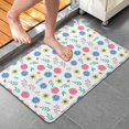 thumbnail image 4 of Pioneer Flower Floral Print Pattern Bathroom Rugs Mat, Non Slip Microfiber Bathroom Rug with Rubber Backing, Soft Mats for Bathroom Floor Tub Shower, 20"x32", 4 of 5