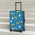 thumbnail image 6 of Susaid Cartoon Goose Print Elastic Washable Suitcase Cover with Hidden Zipper, Fits 18-32 Inch Luggage for Protection During Travel-Small, 6 of 7