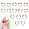 thumbnail image 1 of 30PCS Nail Love Alloy Drill Nail Art Jewelry en 3 estilos, perla diamante izquierda y derecha empalme Love Nail Art Decoración, 1 of 6